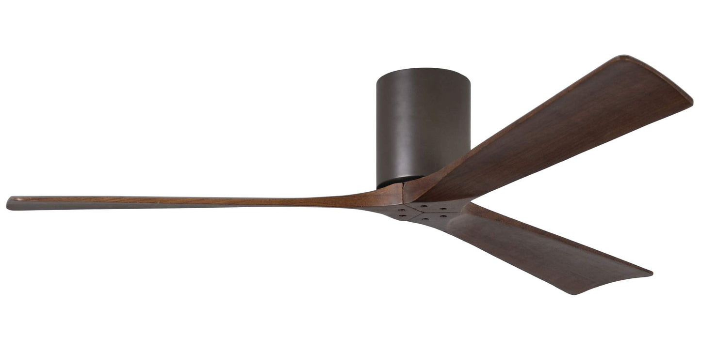 IR3H-TB-WA-60 Atlas Irene 60" Ceiling Fan in Textured Bronze with Walnut Tone Blades
