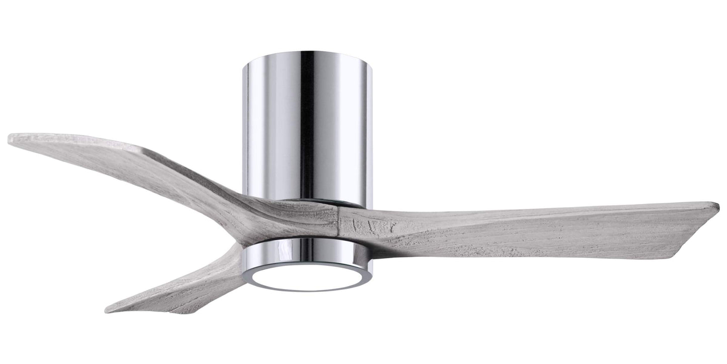 IR3HLK-CR-BW-42 Atlas Irene 42" Ceiling Fan in Polished Chrome with Barnwood Tone Blades