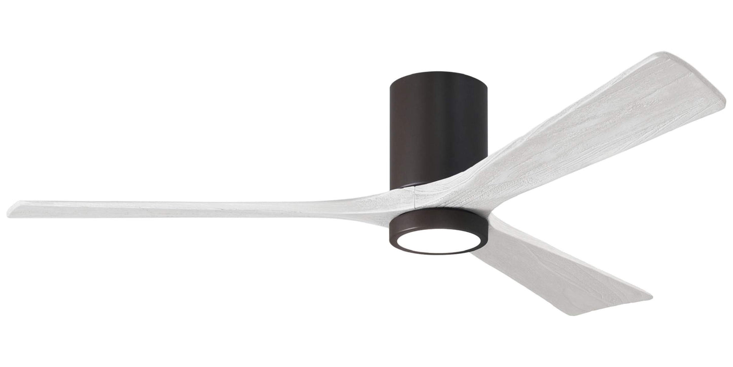 IR3HLK-TB-MWH-60 Atlas Irene 60" Ceiling Fan in Textured Bronze with Matte White Blades