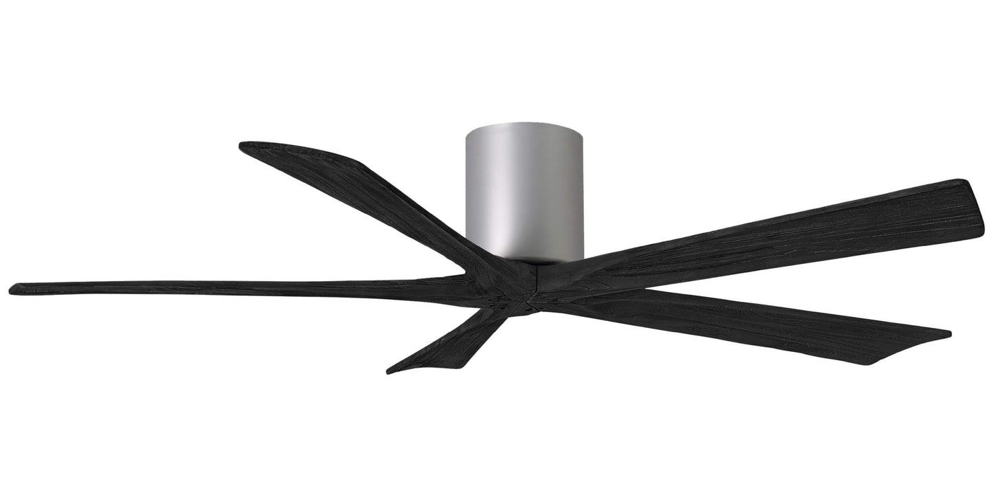 IR5H-BN-BK-60 Atlas Irene 60" Ceiling Fan in Brushed Nickel with Matte Black Blades