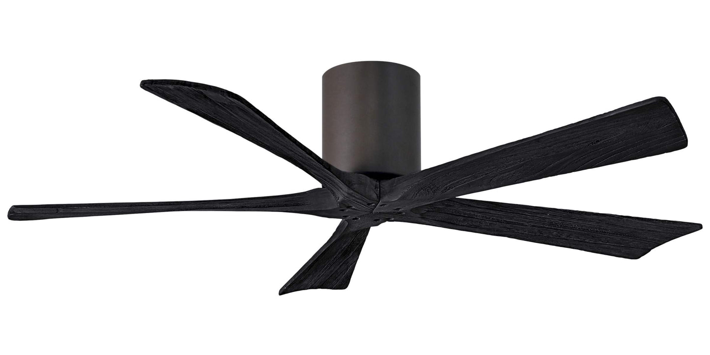 IR5H-TB-BK-52 Atlas Irene 52" Ceiling Fan in Textured Bronze with Matte Black Blades
