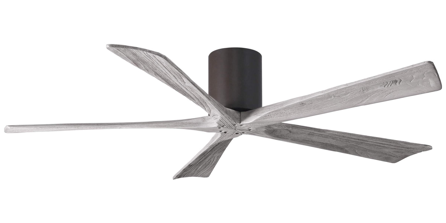 IR5H-TB-BW-60 Atlas Irene 60" Ceiling Fan in Textured Bronze with Barnwood Tone Blades