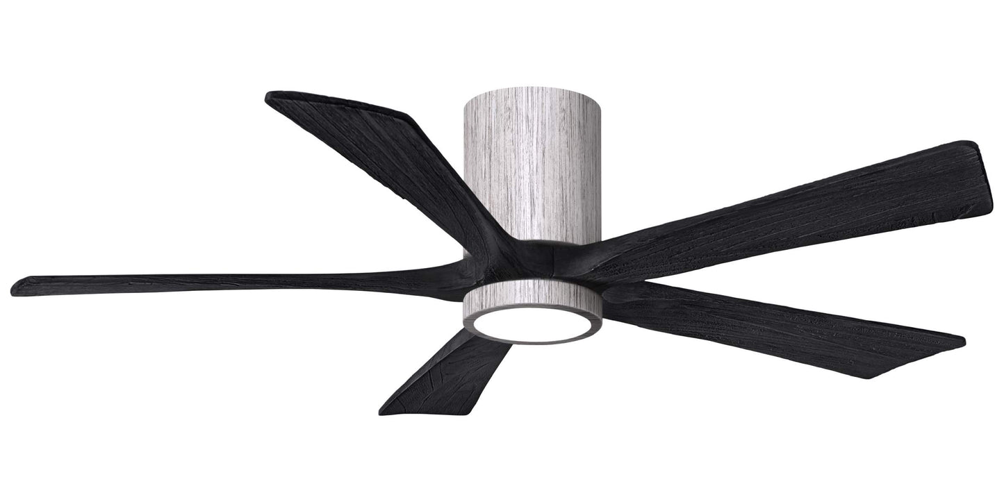 IR5HLK-BW-BK-52 Atlas Irene 52" Ceiling Fan in Barnwood Tone with Matte Black Blades