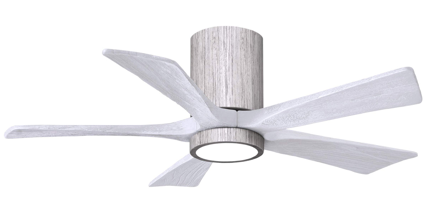IR5HLK-BW-MWH-42 Atlas Irene 42" Ceiling Fan in Barnwood Tone with Matte White Blades