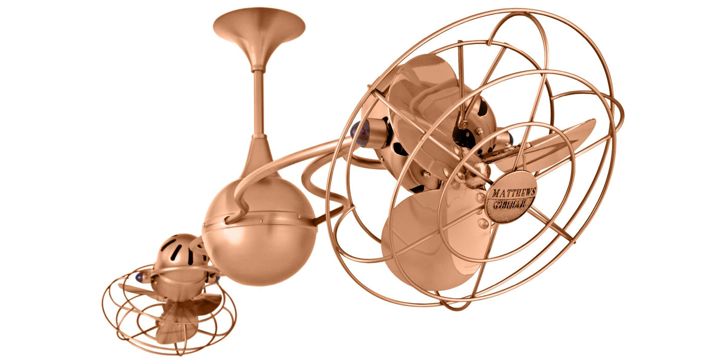 IV-BRCP-MTL Matthews Italo Ventania 60" Ceiling Fan in Brushed Copper with Brushed Copper Blades