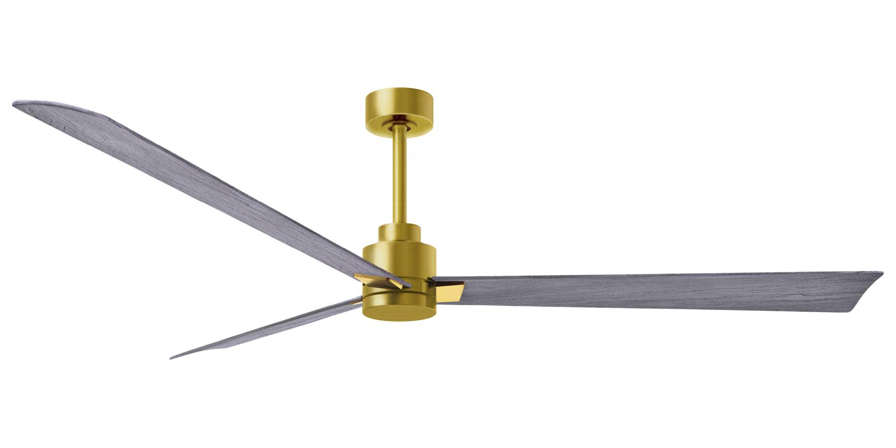 AK-BRBR-BW-72 - 72 Inch Alessandra in Brushed Brass with Barnwood Blades