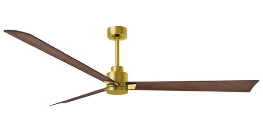 AK-BRBR-WN-72 - 72 Inch Alessandra in Brushed Brass with Walnut Blades