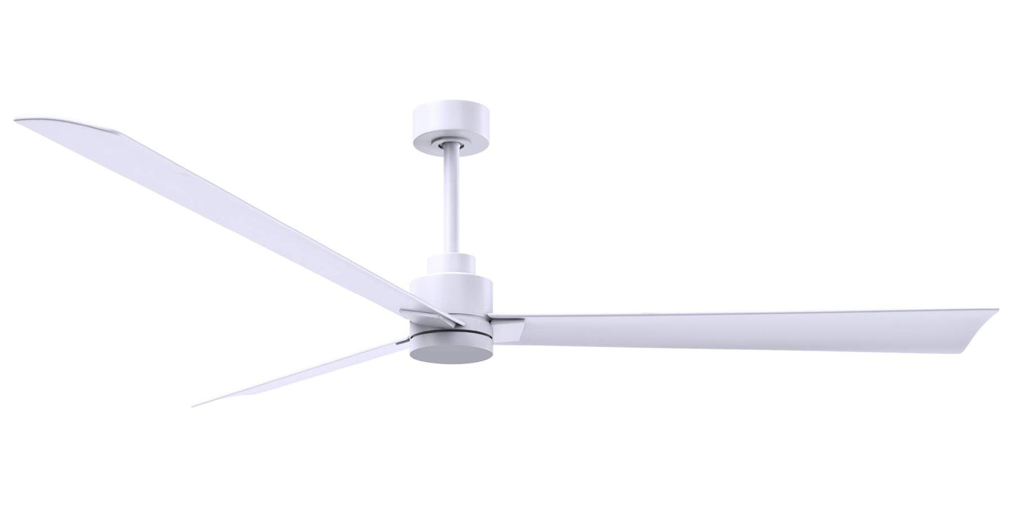 AK-MWH-MWH-72 - 72 Inch Alessandra in Matte White with Matte White Blades