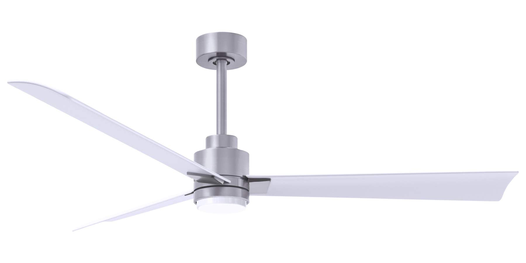 AKLK-BN-MWH-56 - 56 Inch Alessandra-LK in Brushed Nickel with Matte White Blades