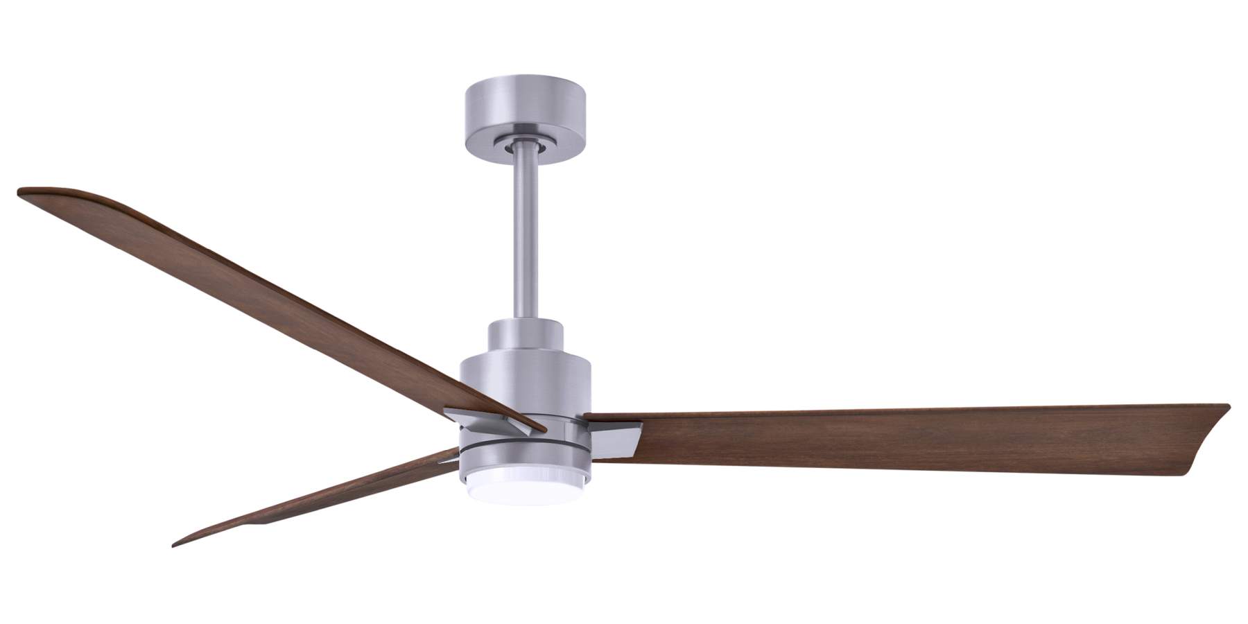 AKLK-BN-WN-56 - 56 Inch Alessandra-LK in Brushed Nickel with Walnut Blades