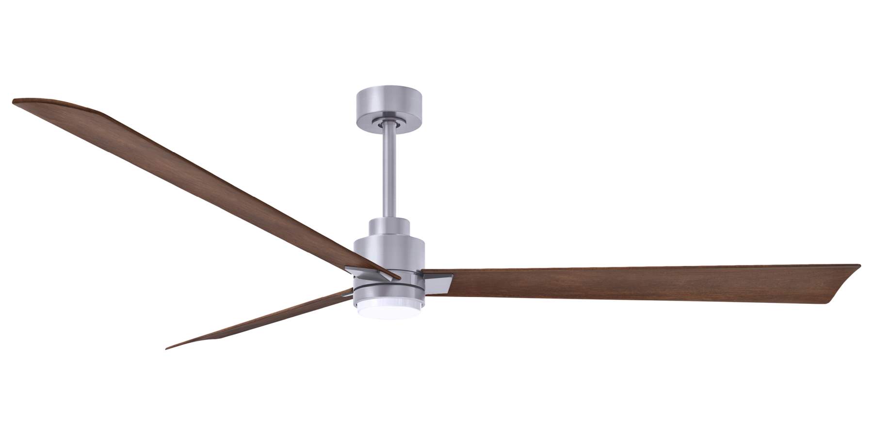 AKLK-BN-WN-72 - 72 Inch Alessandra-LK in Brushed Nickel with Walnut Blades