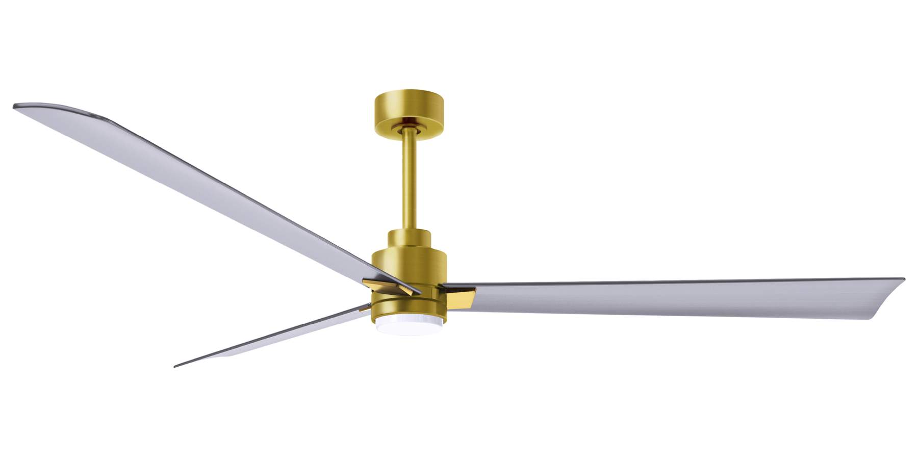 AKLK-BRBR-BN-72 - 72 Inch Alessandra-LK in Brushed Brass with Brushed Nickel (Silver) Blades