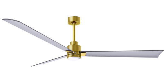 AKLK-BRBR-BN-72 - 72 Inch Alessandra-LK in Brushed Brass with Brushed Nickel (Silver) Blades