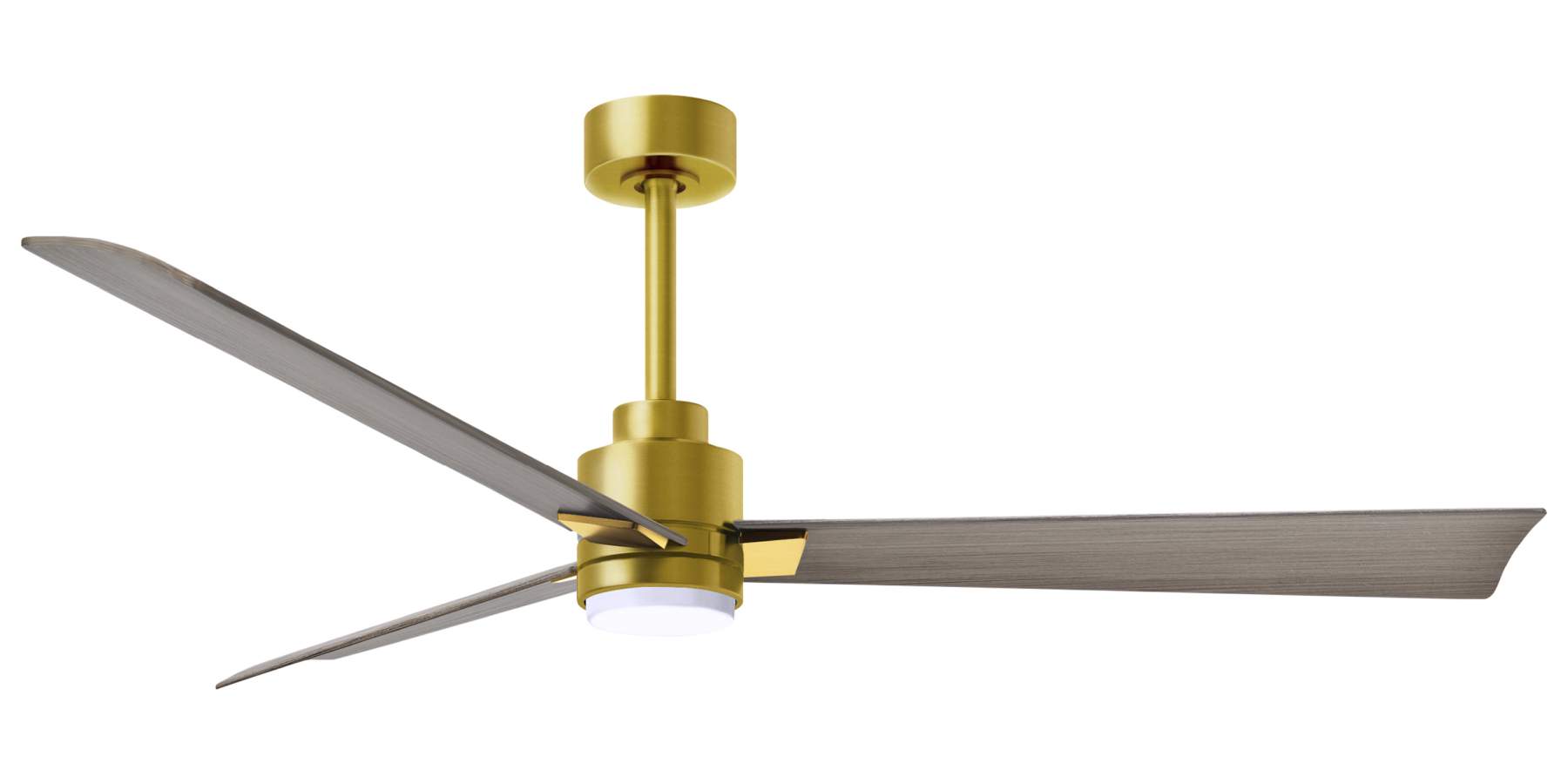 AKLK-BRBR-GA-56 - 56 Inch Alessandra-LK in Brushed Brass with Gray Ash Blades