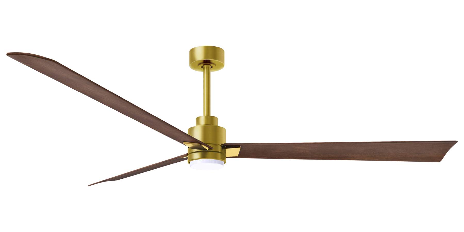 AKLK-BRBR-WN-72 - 72 Inch Alessandra-LK in Brushed Brass with Walnut Blades