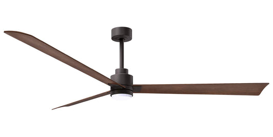 AKLK-TB-WN-72 - 72 Inch Alessandra-LK in Textured Bronze with Walnut Blades