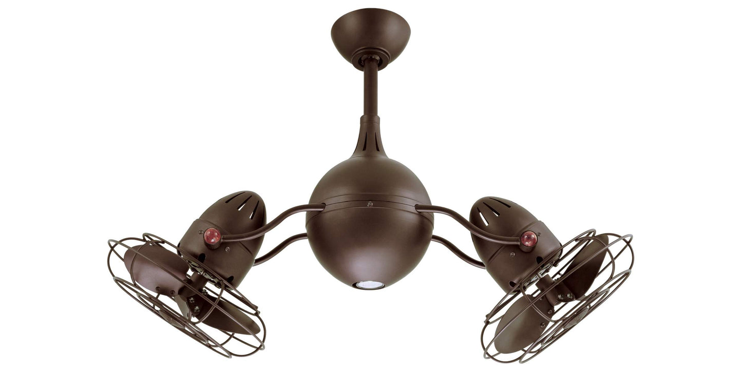 AQ-TB-MTL Atlas Acqua 37" Ceiling Fan in Textured Bronze with Textured Bronze Blades