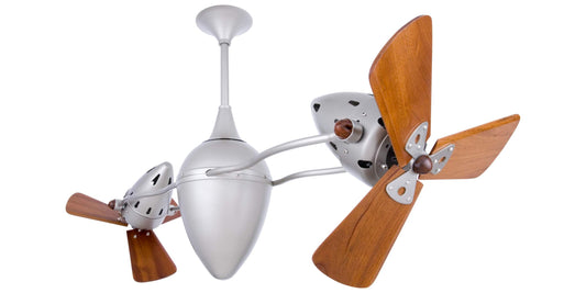 AR-BN-WD Matthews Ar Ruthiane 48" Ceiling Fan in Brushed Nickel with Mahogany Blades