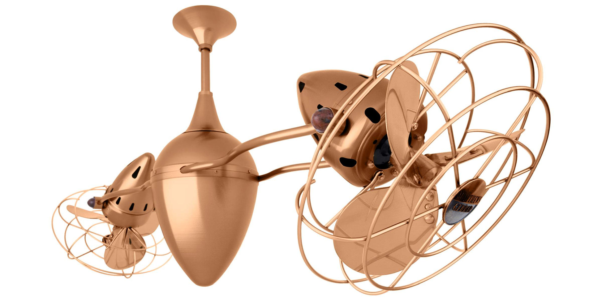 AR-BRCP-MTL Matthews Ar Ruthiane 46" Ceiling Fan in Brushed Copper with Brushed Copper Blades