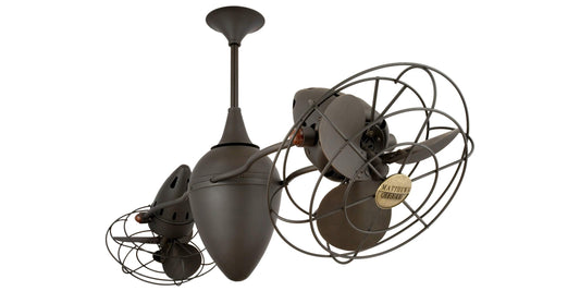 AR-BZZT-MTL Matthews Ar Ruthiane 46" Ceiling Fan in Bronzette with Bronzette Blades