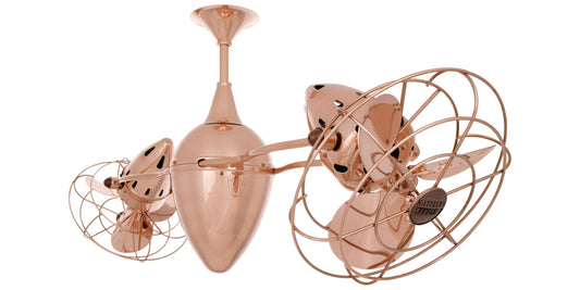 AR-CP-MTL Matthews Ar Ruthiane 46" Ceiling Fan in Polished Copper with Polished Copper Blades