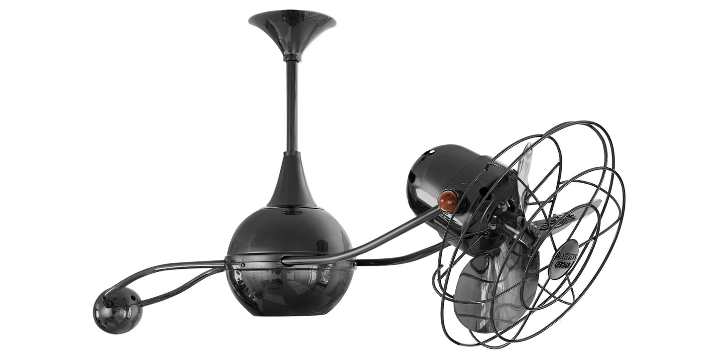 B2K-BKN-MTL Matthews Brisa 2000 39" Ceiling Fan in Black Nickel with Black Nickel Blades