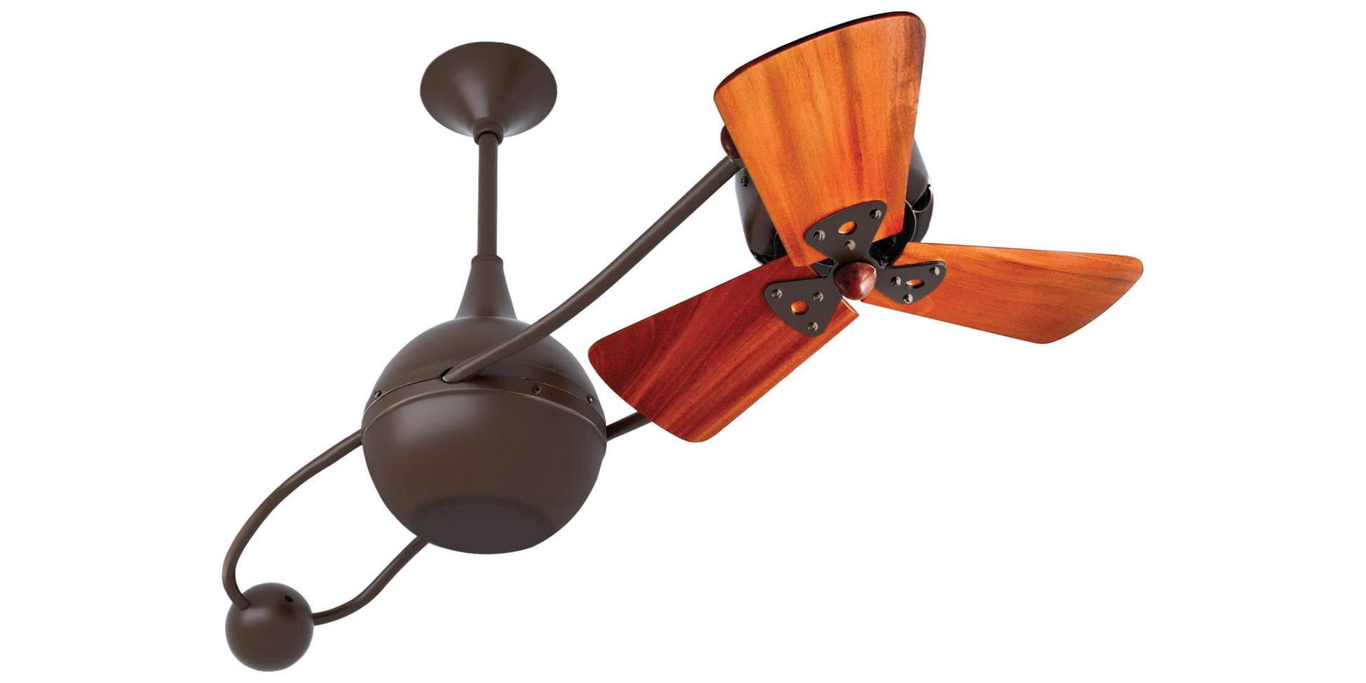 B2K-BZZT-WD Matthews Brisa 2000 40" Ceiling Fan in Bronzette with Mahogany Blades