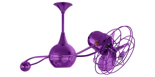 B2K-LTPURPLE-MTL Matthews Brisa 2000 39" Ceiling Fan in Light Purple with Ametista Blades