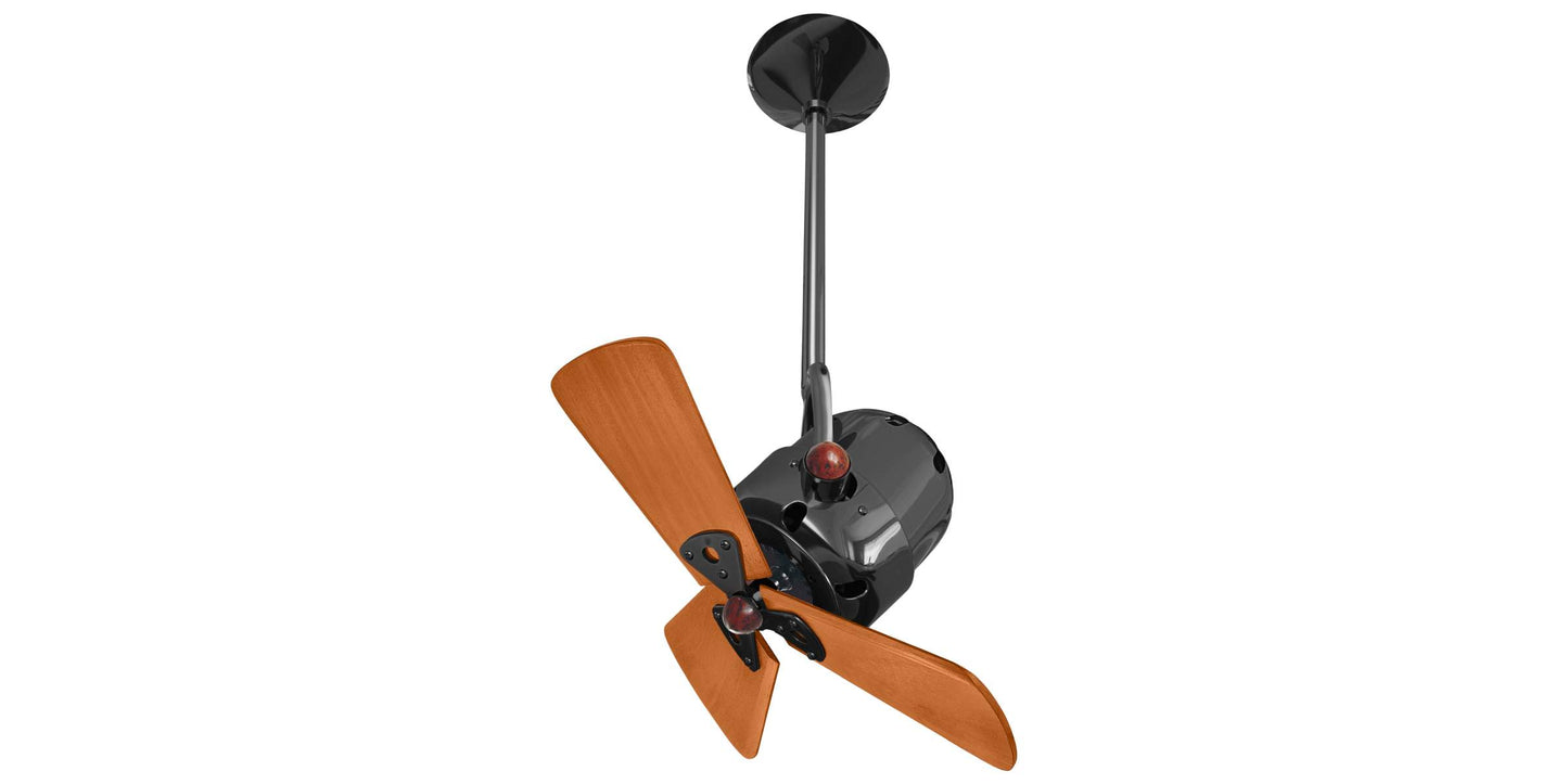 BD-BKN-WD Matthews Bianca Direcional 16" Ceiling Fan in Black Nickel with Mahogany Blades