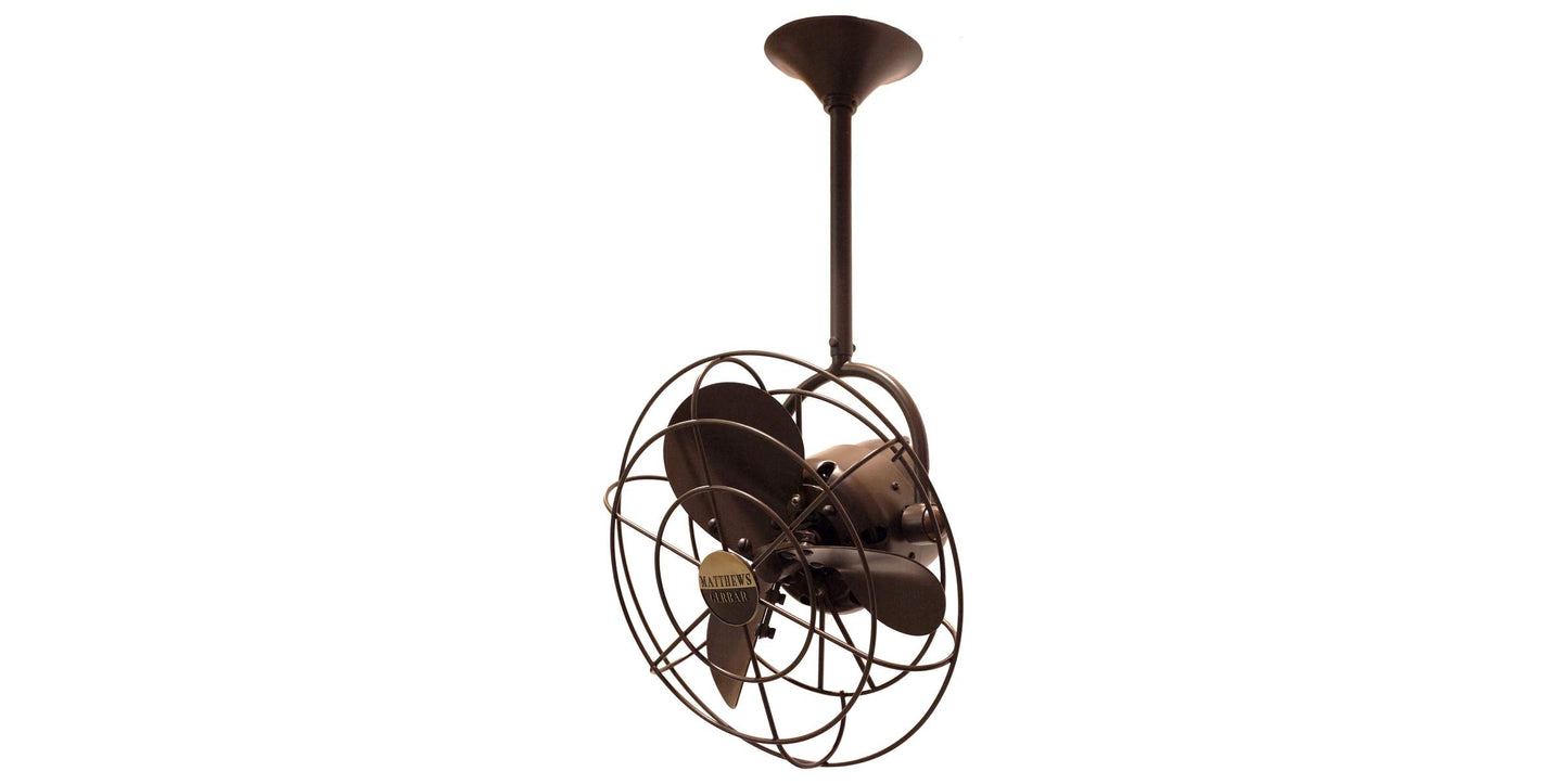 BD-BZZT-MTL Matthews Bianca Direcional 13" Ceiling Fan in Bronzette with Bronzette Blades