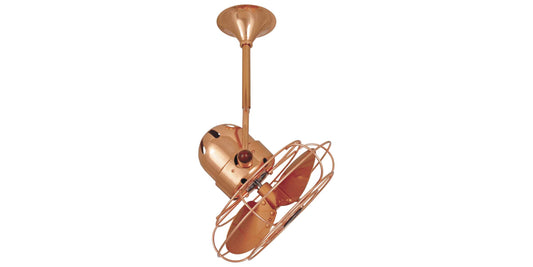 BD-CP-MTL Matthews Bianca Direcional 13" Ceiling Fan in Polished Copper with Polished Copper Blades