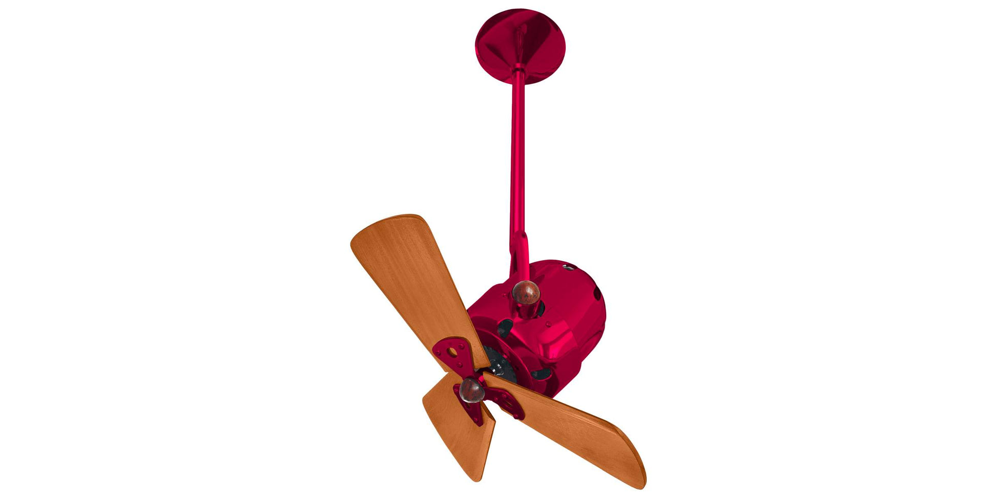 BD-RED-WD Matthews Bianca Direcional 16" Ceiling Fan in Rubi with Mahogany Blades