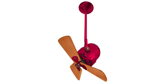 BD-RED-WD Matthews Bianca Direcional 16" Ceiling Fan in Rubi with Mahogany Blades