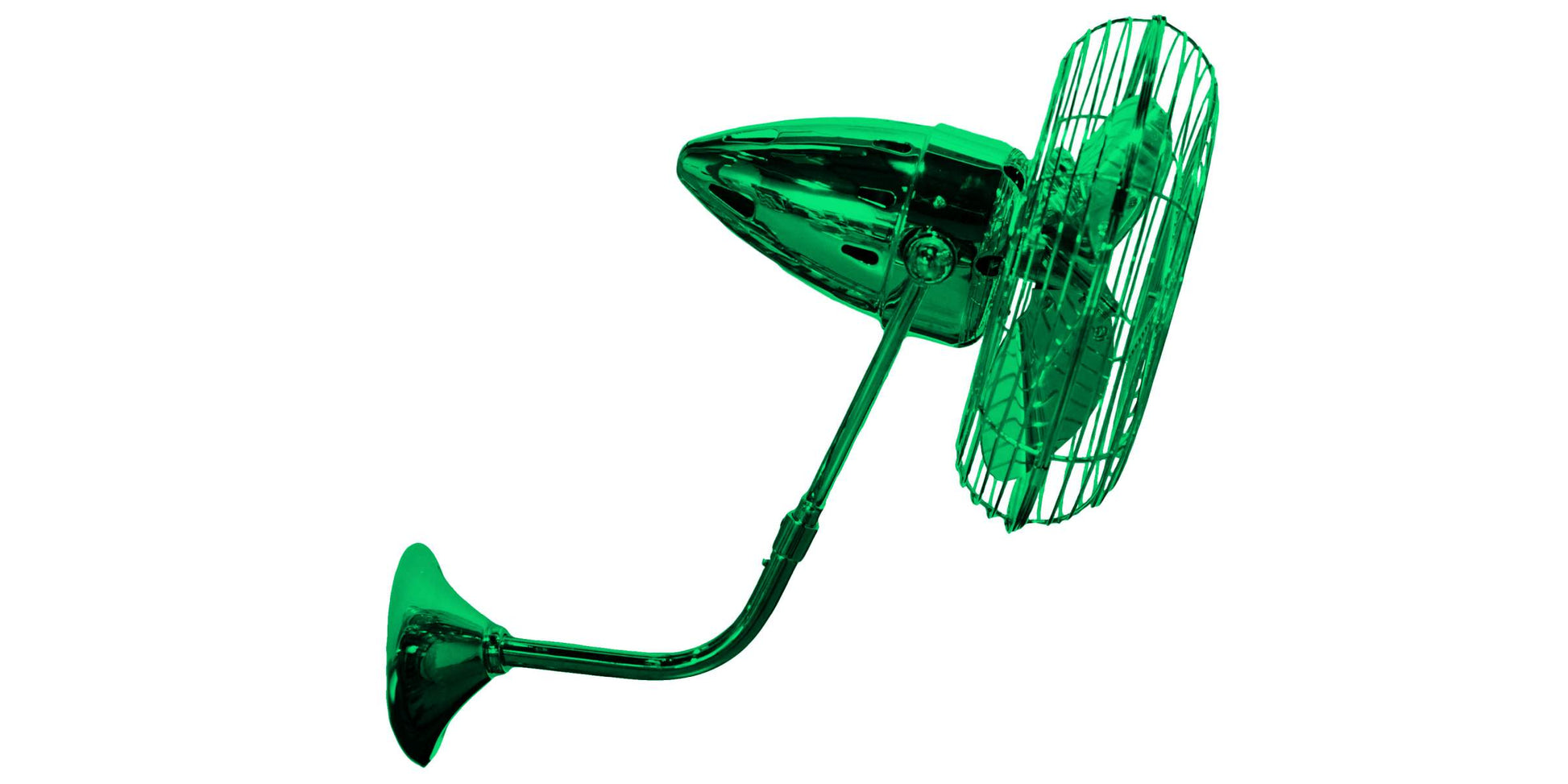 BP-GREEN-MTL Matthews Bruna Parede 13" Ceiling Fan in Esmerelda with Esmerelda Blades