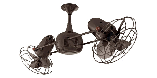 DD-BZZT-MTL Matthews Duplo-Dinamico 39" Ceiling Fan in Bronzette with Bronzette Blades