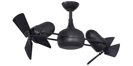 DG-BK-WDBK Atlas Dagny 38" Ceiling Fan in Matte Black with Matte Black  Blades