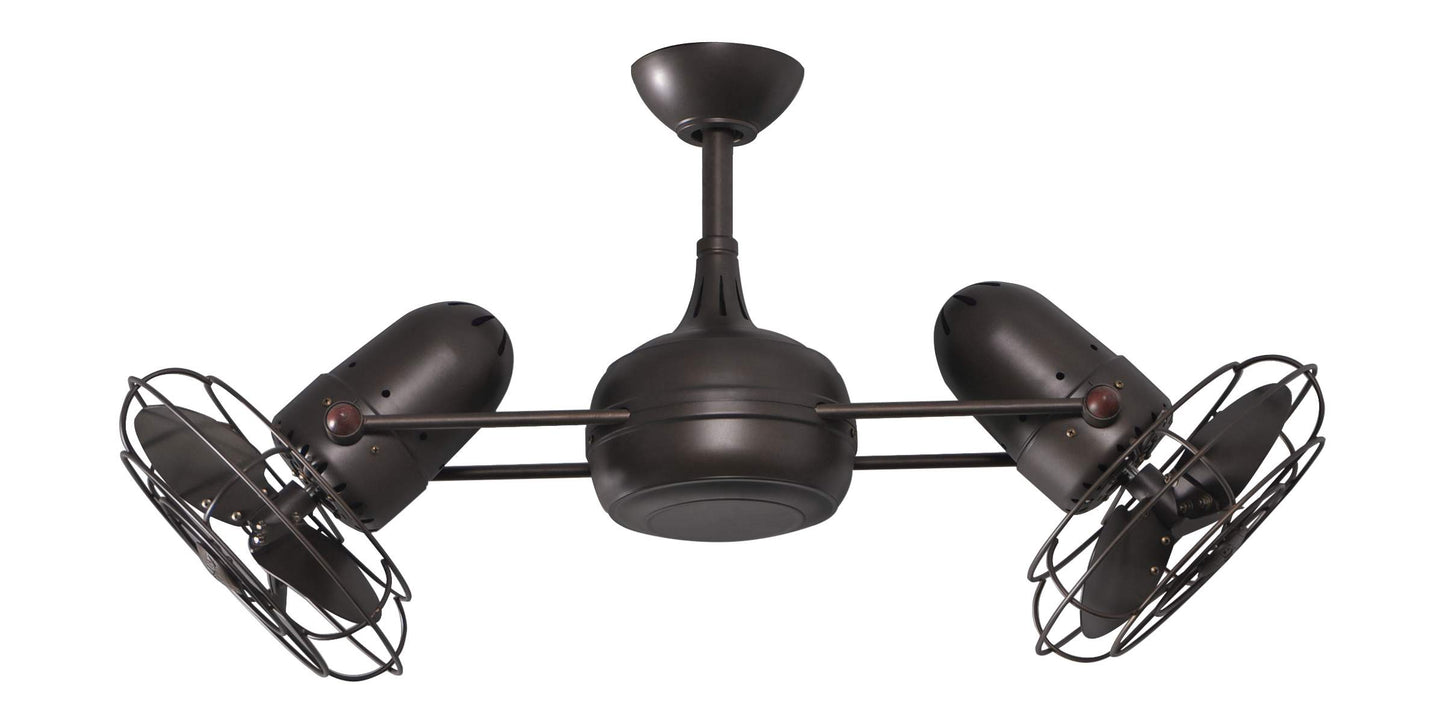 DG-TB-MTL Atlas Dagny 40" Ceiling Fan in Textured Bronze with Textured Bronze Blades