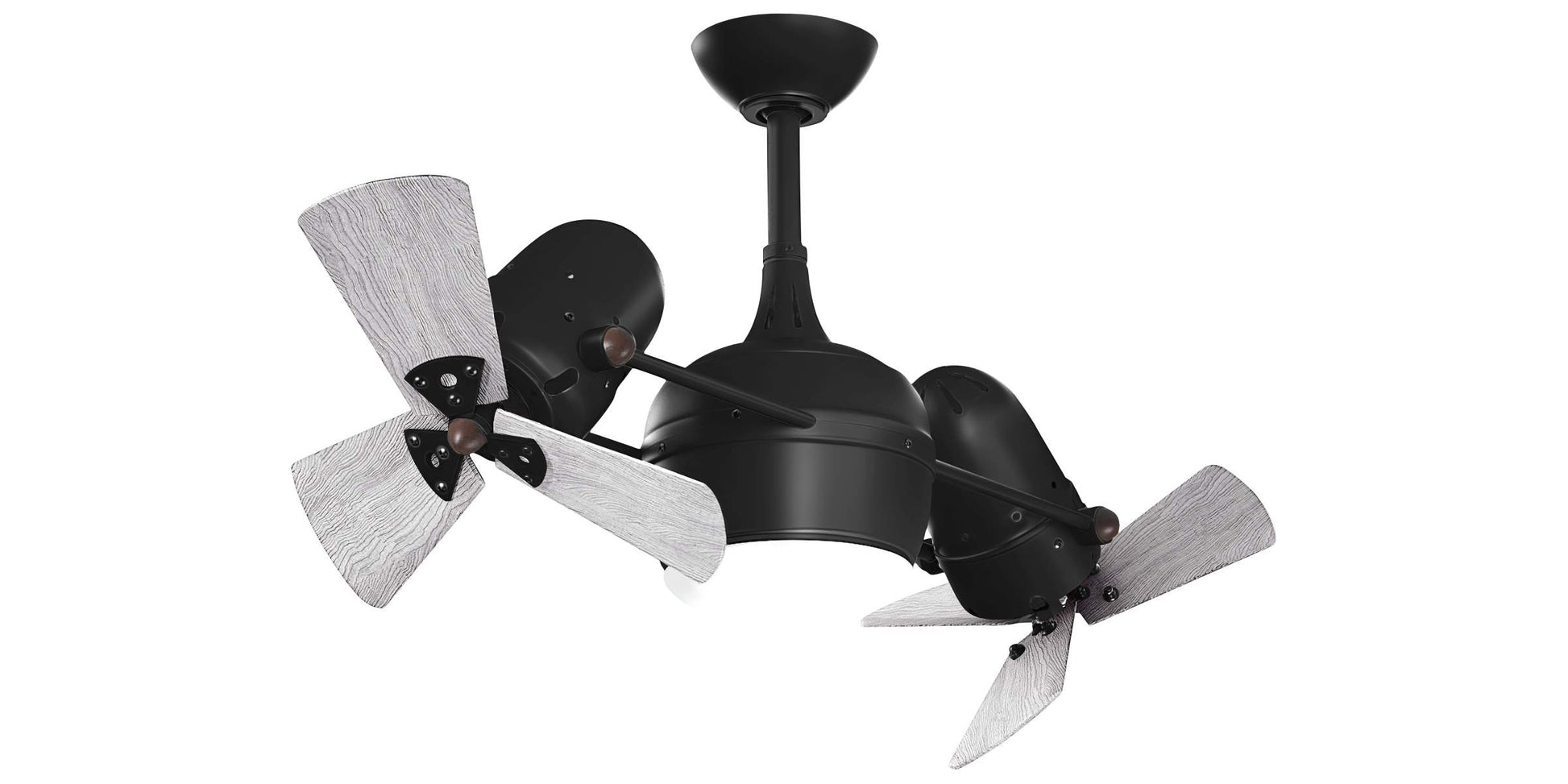 DGLK-BK-WDBW Atlas Dagny 38" Ceiling Fan in Matte Black with Barnwood Tone Blades