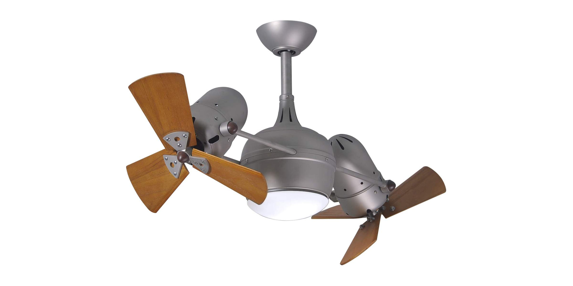 DGLK-BN-WD Atlas Dagny 38" Ceiling Fan in Brushed Nickel with Mahogany Tone Blades