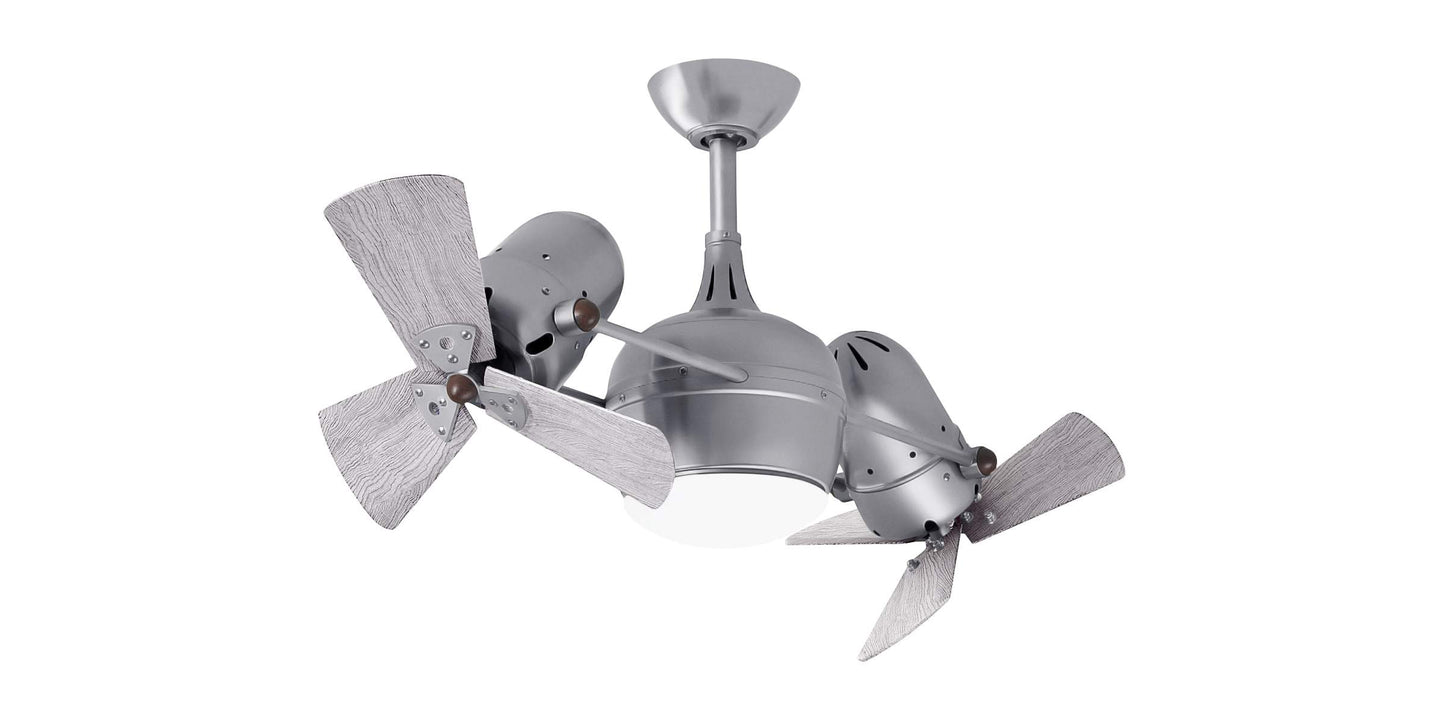 DGLK-BN-WDBW Atlas Dagny 38" Ceiling Fan in Brushed Nickel with Barnwood Tone Blades