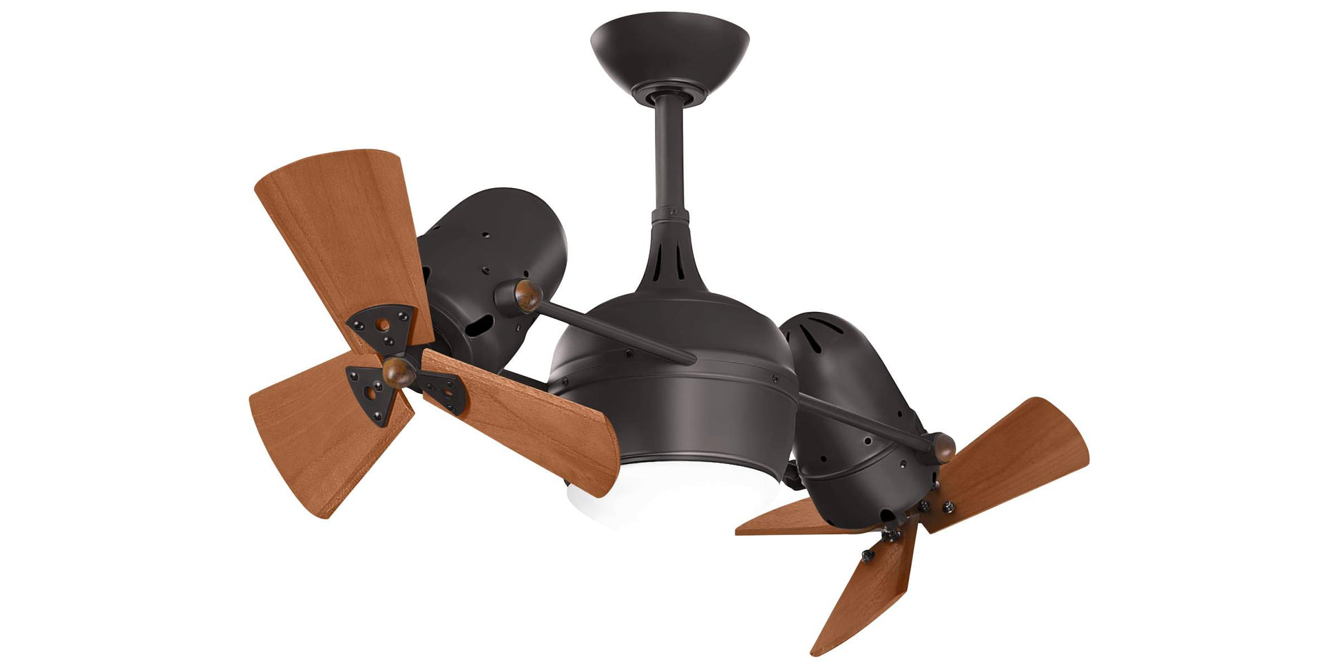 DGLK-TB-WD Atlas Dagny 38" Ceiling Fan in Textured Bronze with Mahogany Tone Blades