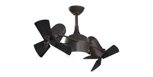 DGLK-TB-WDBK Atlas Dagny 38" Ceiling Fan in Textured Bronze with Matte Black Blades