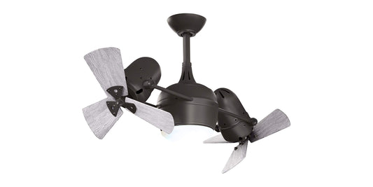 DGLK-TB-WDBW Atlas Dagny 38" Ceiling Fan in Textured Bronze with Barnwood tone  Blades