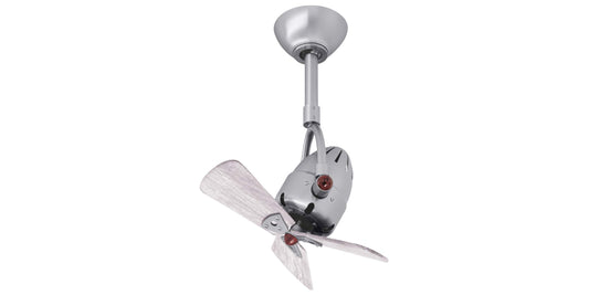 DI-BN-WDBW Atlas Diane 16" Ceiling Fan in Brushed Nickel with Barnwood Tone  Blades