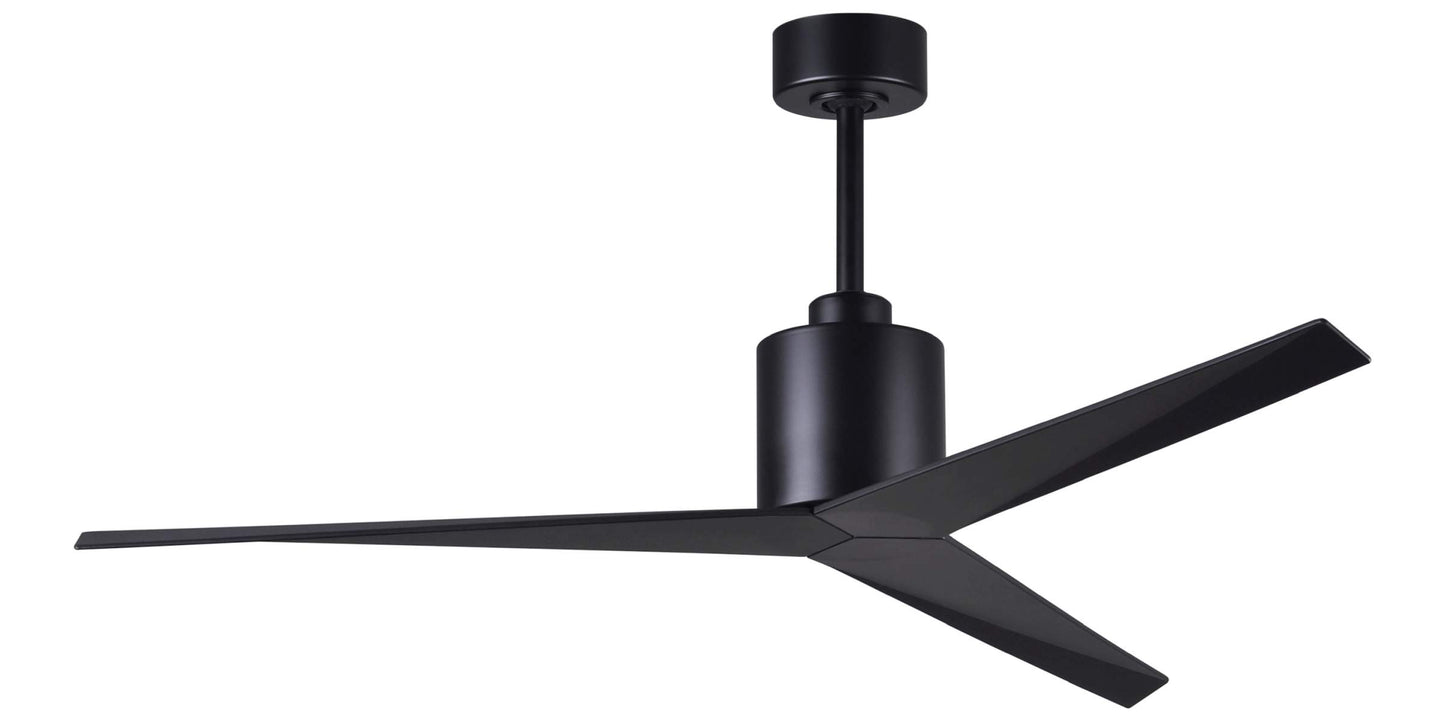 EK-BK-BK Atlas Eliza 56" Ceiling Fan in Matte Black with Matte Black Blades