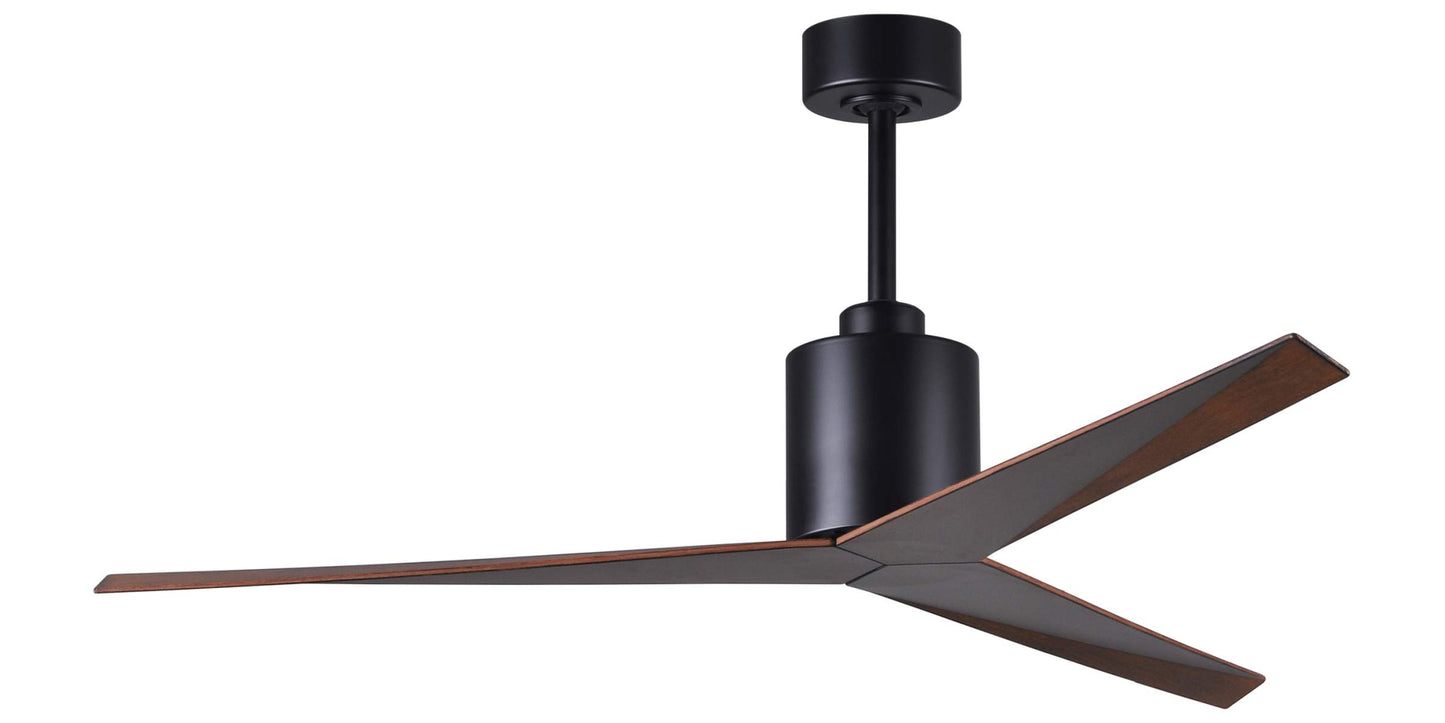 EK-BK-WN Atlas Eliza 56" Ceiling Fan in Matte Black with Walnut Tone Blades