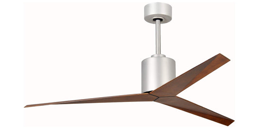 EK-BN-WN Atlas Eliza 56" Ceiling Fan in Brushed Nickel with Walnut Tone Blades