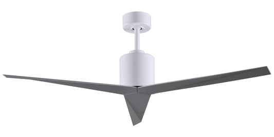 EK-WH-BN Atlas Eliza 56" Ceiling Fan in Gloss White with Brushed Nickel Blades