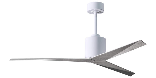 EK-WH-BW Atlas Eliza 56" Ceiling Fan in Gloss White with Barn Wood Tone Blades