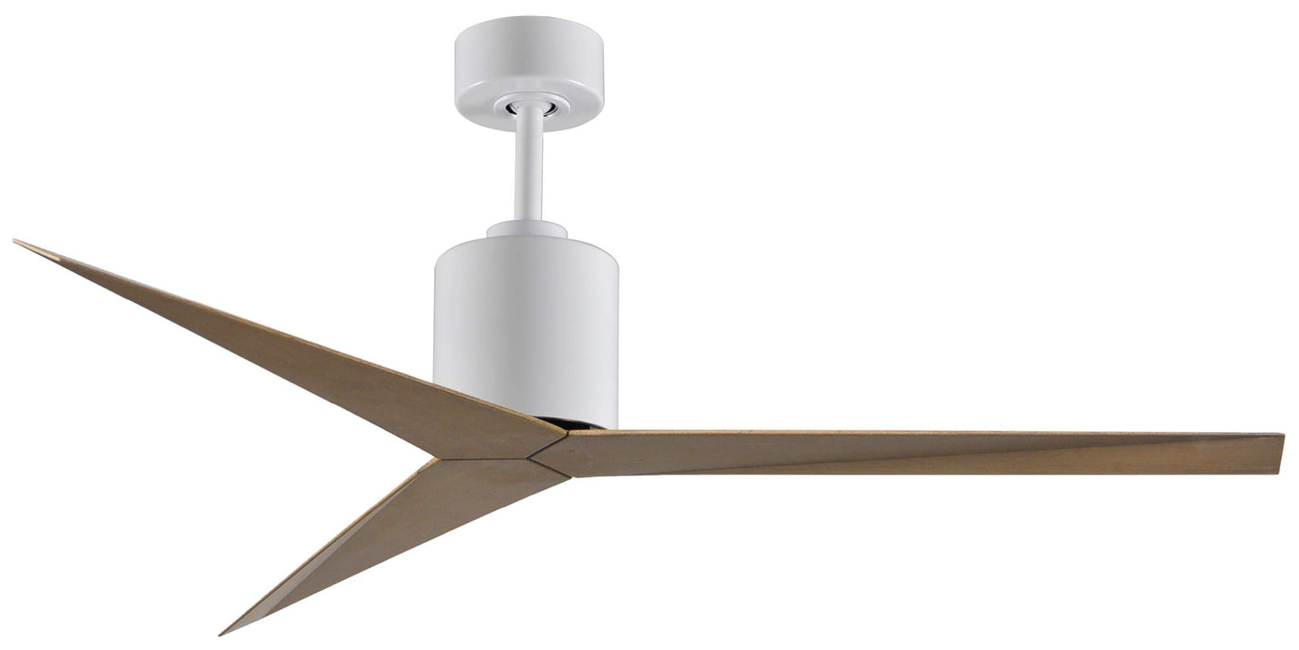 EK-WH-GA Atlas Eliza 56" Ceiling Fan in Gloss White with Gray Ash Tone Blades